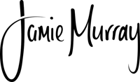 Black handwritten 'Jamie Murray' logo.