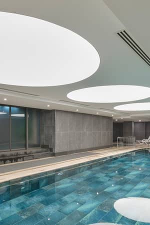 Indoor swimming pool at Megasaray Resort Side.