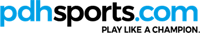 PDH Sports logo showing pdhsports.com with the tagline 'Play Like a Champion'.