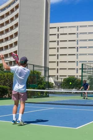 Group pickleball session at Hyatt Regency Vilamoura Algarve