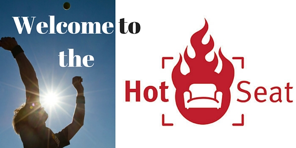 Header graphic showing 'Welcome to the Hot Seat' with a person throwing a ball in the sunlight.