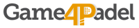 Game4Padel logo with stylised orange 4 and grey text.