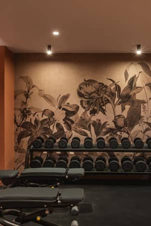 Weights area in the hotel fitness centre