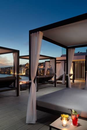 Sa Dragonera Chill-Out Terrace at night