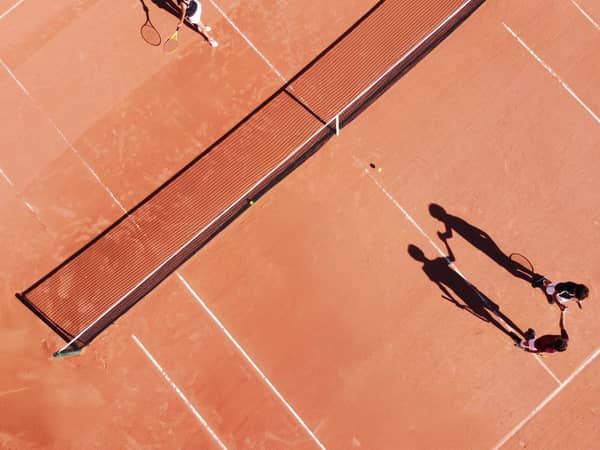 Tennis at Ikos Resorts – aerial court view