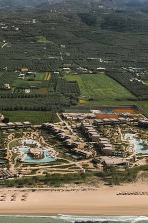 Ikos Kissamos 02 resort sports courts aerial