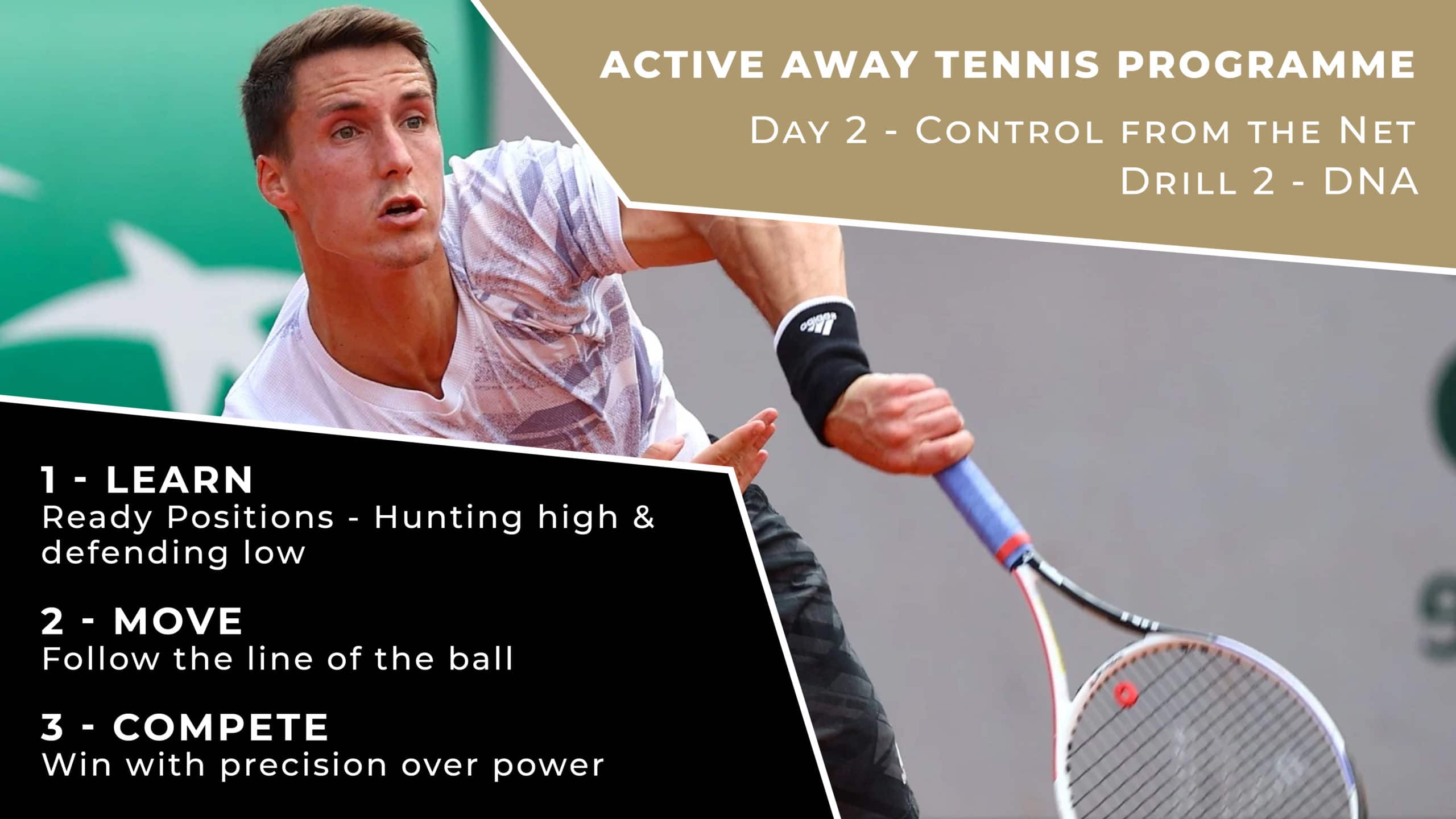 Day 2 - Control The Net Drill 2 - DNA | Active Away Tennis Programme
