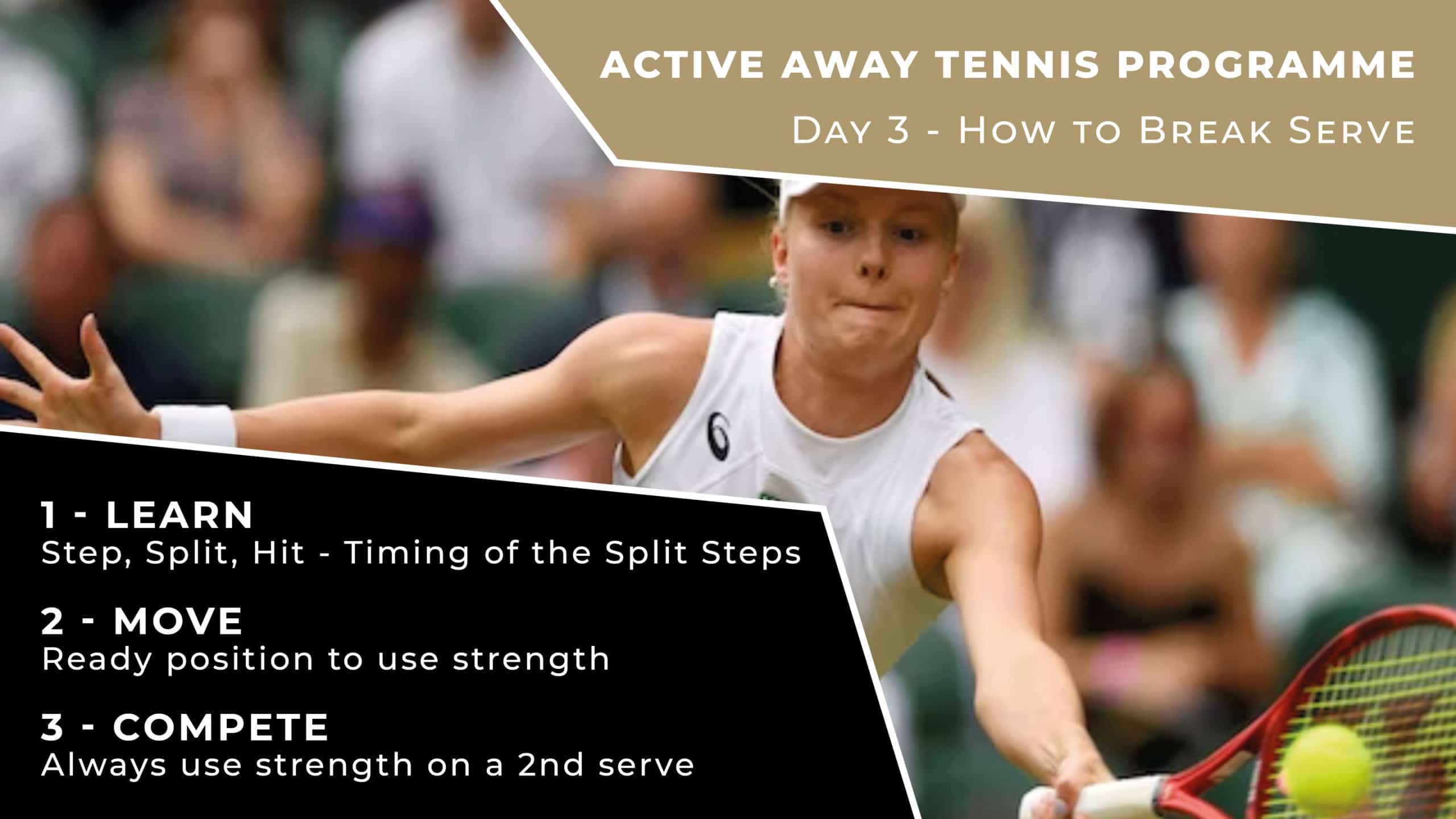 Day 3 - How to Break Serve | Active Away Tennis Programme